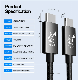 OEM Logo Package Coaxial Cord C Type USB4 40g USB 4.0 Cable Gen 3 Type-C Kabel for Dp Pcle Thunderbolt 3/4 100W 5A Audio Video 8K