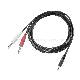  Audio Video Interconnect Cable with 3.5 Trs Male to 2 X6.35 Ts Male Plug (FAC01)