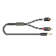 a/V RCA Shielded Cable 2RCA Plug to 3.5mm Stereo Plug