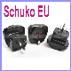 Schuko European Germany France to USA Grounded Plug Adapter