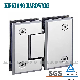 Heavy Duty Stainless Steel Bathroom Hardware Fitting 180 Degree Glass to Glass Shower Hinge