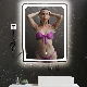 Square Wall Home Decor Furniture Smart Hotel Room Makeup Vanity Bathroom Frameless Touch LED Mirror Lighted Mirror Backlit Mirror Illuminated Mirror with Light