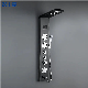 8047LED Display Black Stainless Steel Shower Panel Wall Mounted Bathroom Shower Column