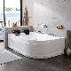 1700mm White Acrylic Glass Fiber Whirlpool Massage SPA 2 Person Bathtub Badewanne