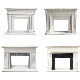 Marble Fireplace Mantel Modern Design for Living Room