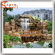 New Design Artificial Rock Waterfall Made of Fiberglass