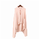 Women Clothing Ladies Long Hoodie Coat Irregular Loose Long Tops with Button