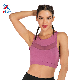  Ladies Shockproof Shapes Raceback High Neck Sports Vest Yoga Bra Sports Top