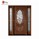  Waterproof Exterior Interior Fiberglass Entry Doors with Door Frame That Look Like Wood for House