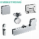  Stainless Steel Swing Sliding Frameless Office Glass Door Panel Hardware Patch Fitting