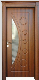 Economical Interior Wooden Rounded MDF PVC Door (EI-P057)