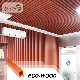  Flat Surface Indoor Wood Plastic Composite Wood Ceiling Decoration Panel