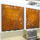 Decorative Screen Room Divider Corten Steel Screen Corten Steel Fence Panels Corten Privacy Screen