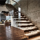 Modern Staircase Design Internal Floating Stair with LED Light manufacturer