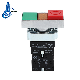 Lay5-Bw8465 on off Green and Red Double Electrical Light Switch Button