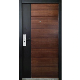 Single Popular Exterior Factory Direct Wooden Modern Iron Steel Security Metal Door for Room