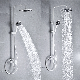 Brass Thermostatic Bathtub Shower Faucet Mixer Bathroom Shower Set