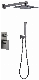  Bathrooms Wall Mounted Concealed Shower Mixer Set Brushed Gun Metal