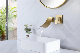  Waterfall Wall Mounted Concealed H59 Brass Faucet Brushed Gold