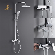  Hot and Cold Chrome Bathroom Brass Water Mixer Retractable Spout Shower Faucet Tap System Brass Bath Shower Mixer Taps Faucet Bathroom Taps