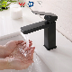 Square Taps Stainless PVD Single Handle Two Functions Mixer Bathroom Basin Faucet