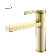 Gold Bathroom Faucet Brass Vanity Bath Sink Lavatory Faucets Single Handle One Hole Modern Basin Commercial Deck Mount