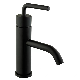 Black Single Handle Bathroom Tap and Hot Cold Water Mixer Tap with Stainless Steel Faucet Basin