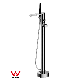 Cupc Watermark Floor Standing Faucet Bathtub Bath Faucet Nickel Brushed Shower Faucet