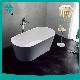 Luxury Freestanding White Ceramic Latest Fashion Freestanding Bathtub