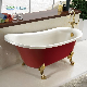 Antique American Harga Acrylic Clawfoot Bathtub with Golden Feet