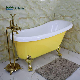 Removable Japan Freestanding 130 Cm Yellow Acrylic Bathtub manufacturer