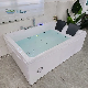 CE Digital Contol Panel Massage Acrylic Tub Double Whirlpool Waterfall SPA Bathtub