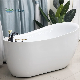 CE Hotel Bathroom Bathtub Reversible Drain 1500 Freestanding Slipper Bath Tub manufacturer