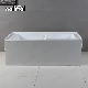 Acrylic Fiberglass Reinforced CE/Cupc Approved 60" Alcove Apron Skirted Soaking Bathtub