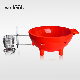 4 People Colorful Wood Fired Outdoor Soaking Red Hottub with BBQ (WTM-02601)