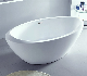  Oval Whirlpool SPA Freestanding Acrylic Bath Tub Reinforced by FRP