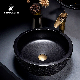 Chinese Style Jingdezhen Artistic Customized Special Design Countertop Mounted Ceramic Wash Basin