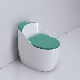  New Arrival Sanitary Ware Green Bathroom Space Saving Waste Trap One Piece Ceramic Toilet Wc Flush Toilets