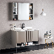  Light Brown Powder Room Custom Floor Standing Wash Basin Cabinet Furniture Set Bathroom Vanity