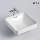 Conner Square Design Bathroom Basin European Standard Style Ceramic Wash Sink manufacturer