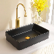  Black Color Ceramic Hand Wash Basin Bathroom Sink