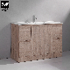 Wood Color MDF Bathroom Cabinet Furniture Vanity Bathroom Cabinet manufacturer