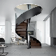  Factory Customize Steel Wooden Loft Unique Design Spiral Staircase