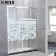 Printed Glass 2 Sliding Toughened Safety Glass Shower Door Screen manufacturer