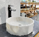 Customized Bathroom Furniture Different Stone White Marble Basin Sink