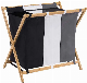 Bamboo Foldable Laundry Room Bathroom Storage Large Capacity Dirty Clothes Basket