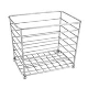 Stainless Steel Square Towel Basket for Hotel Bathroom Used