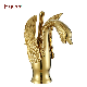  Fyeer Single Handle Gold Plated Swan Faucet