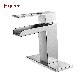 Fyeer Stainless Steel Brush Finishing Waterfall Bathroom Basin Faucet with Deck Plate manufacturer