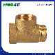 Brass Equal Tee Thread Fitting Connector for Plumbing (MK12102)